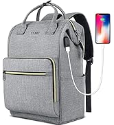 Ytonet Laptop Backpack for Women, Travel Backpack for College with USB Charging Port Fit 15.6 Inc...