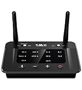 1Mii B03 Bluetooth 5.3 Transmitter Receiver for TV Home Stereo BT Headphones, aptX Low Latency/Ad...