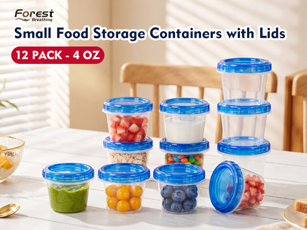  4 oz plastic containers with lids
