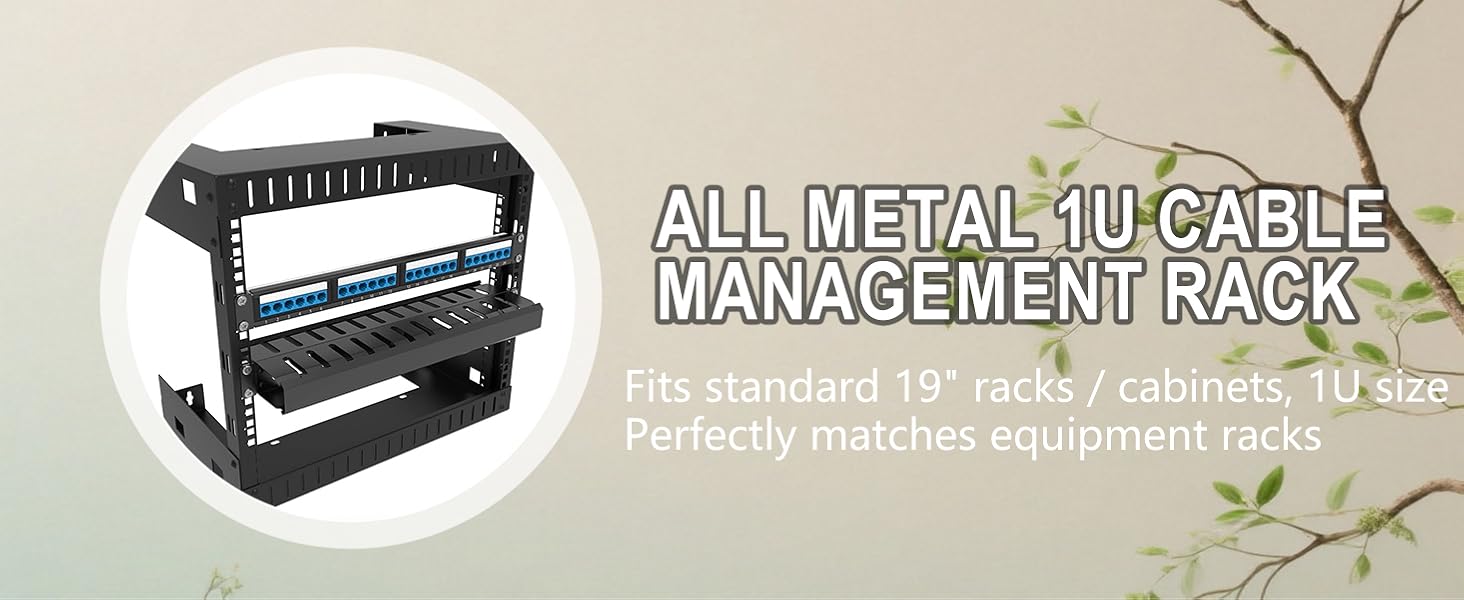 1U 19 inches cable manager for server rack