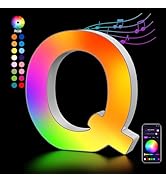 Light Up Letters USB Powered, LED Letter Lights Color Changing Alphabet Sign Gifts for Girls Wome...
