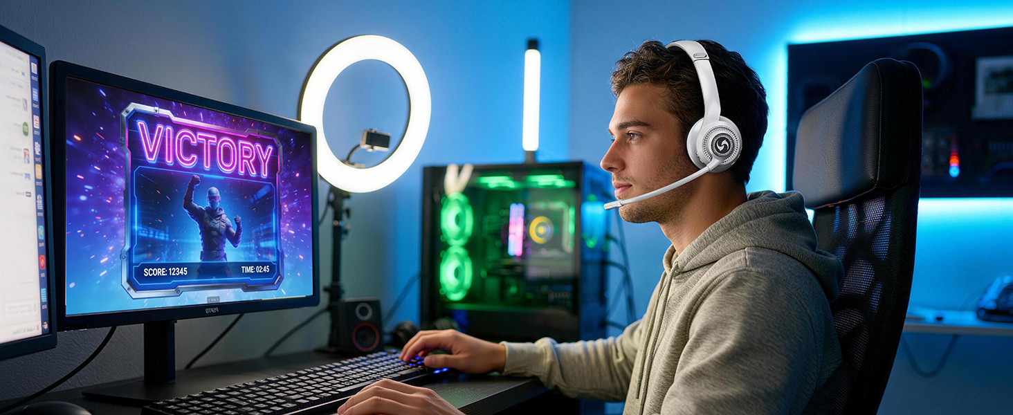Wireless Headsets with Microphone