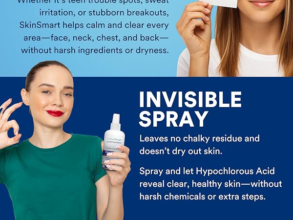 SkinSmart Antimicrobial Facial Cleanser For Acne, Targets Bacteria For Active Teenage Athletes