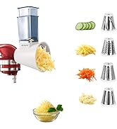 Slicer Shredder Attachment for Kitchenaid Stand Mixer, Salad Machine with Vegetable Slicer, Salad...