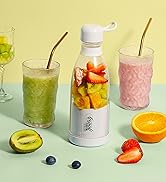 MEHIDFY Portable Blender, Personal Blender for Shakes and Smoothies with 8 Blades, 14oz Fresh Jui...