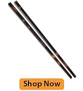 Camila Paris AD28/2 French Twist Stick Hair Pin, Set of 2 Tortoise Shell, Chopsticks Hair Pins