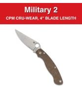 Spyderco Military 2 Folding Utility Pocket Knife - Ideal for Everyday Carry and Outdoor Adventure...