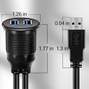 Connects devices that use USB Type A ports