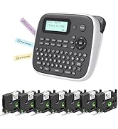 EazeID Label Maker with 7PK White Tapes, Label Maker Waterproof-Labels, Portable Labeler Machine ...