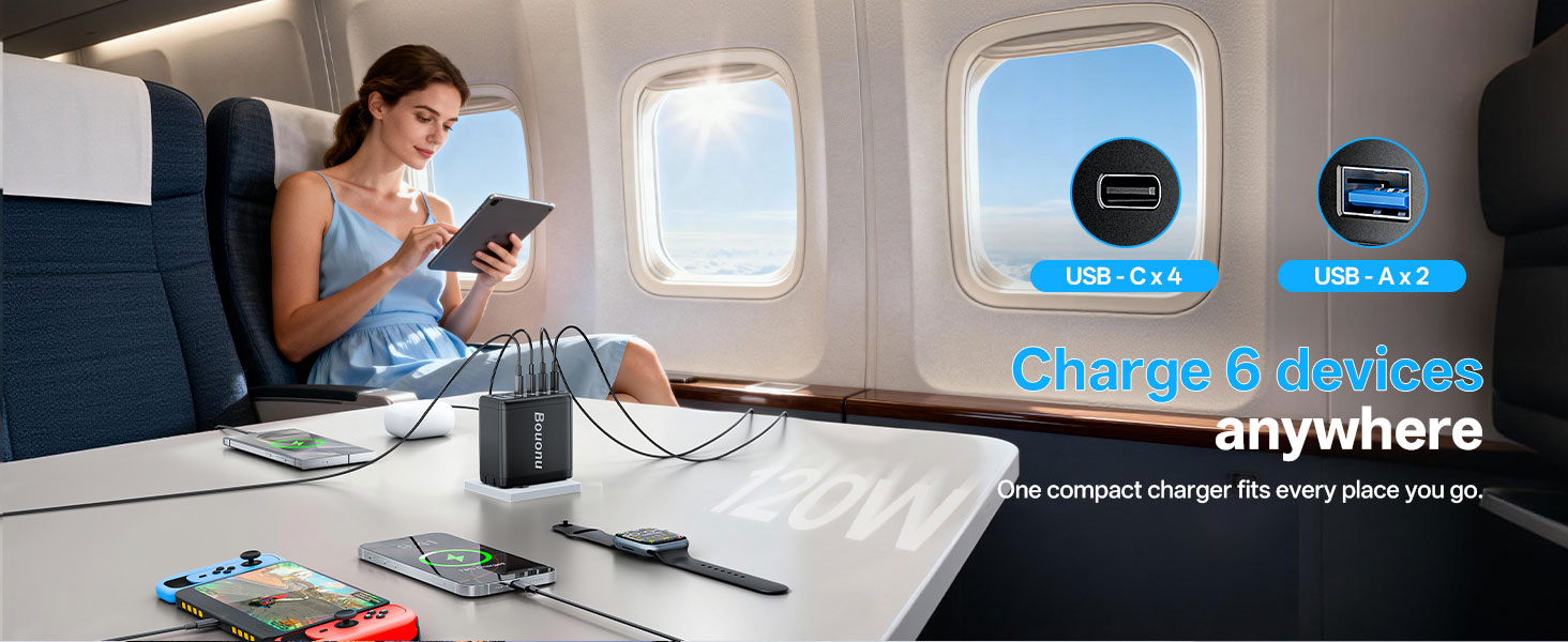 Can power 6 devices simultaneously