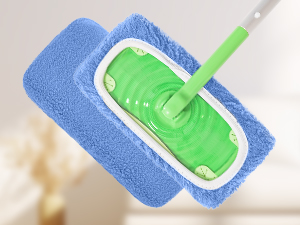 Reusable Microfiber Mop Pads Compatible with Swiffer Sweeper- 4 Pack Dry Sweeping Cloths