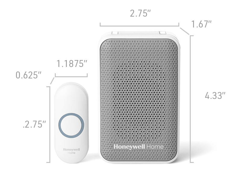 RDWL313P Doorbell Dimensions