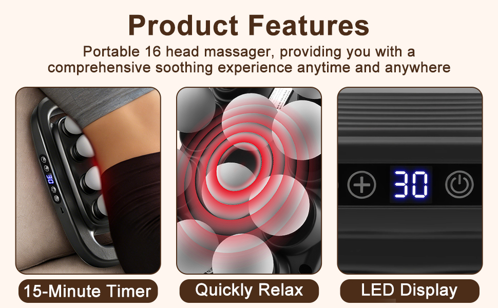 16 head massage gun