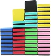 42 Pack Whiteboard Eraser for Kids and Adults, Washable and Reusable Magnetic Whiteboard Eraser f...
