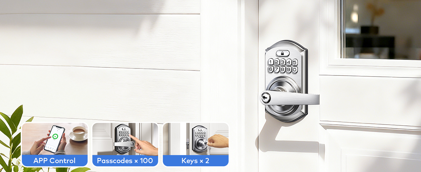 KK HOME App, passcode, or key for unlocking