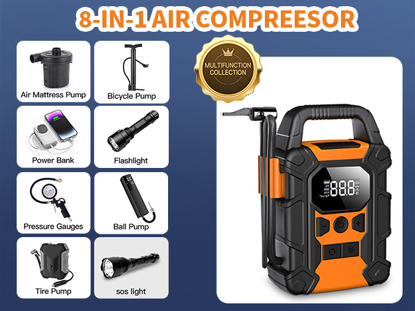 portable tire inflator for car