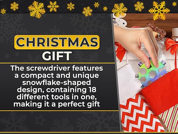 snowflake tool keychain multi tool stocking stuffers christmas gifts for adults