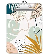 Rimilak Plastic Clipboards with Metal Clip, A4 Letter Size 9" x 12.5" Office Decorative Clipboard...