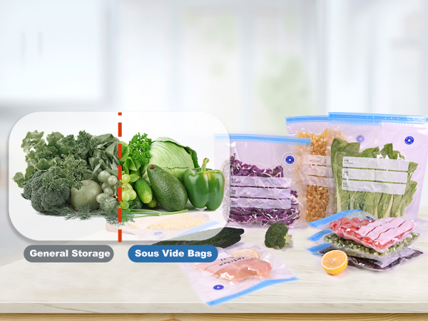 Vacuum sealer bag for food