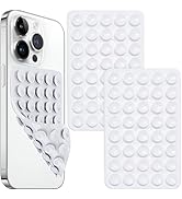Galundge 2 PCS Silicone Suction Cup Phone Mount Double Sided, Silicone Suction Phone Case Stand, ...