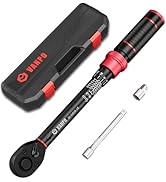 VANPO 1/4-inch Drive Click Torque Wrench, 20-240 in. lb/2.3-27.1 Nm, Inch Pound Torque Wrench Set...
