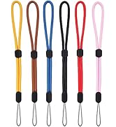 YOUOWO Wrist Lanyards adjustable length 6 pcs small Strap Wrist Short Lanyard for Keys Phone Case...