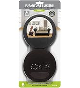 Slipstick CB138 Premium Felt Furniture Movers for Hardwood Floors (8 Pack) Reusable 5” Round Felt...