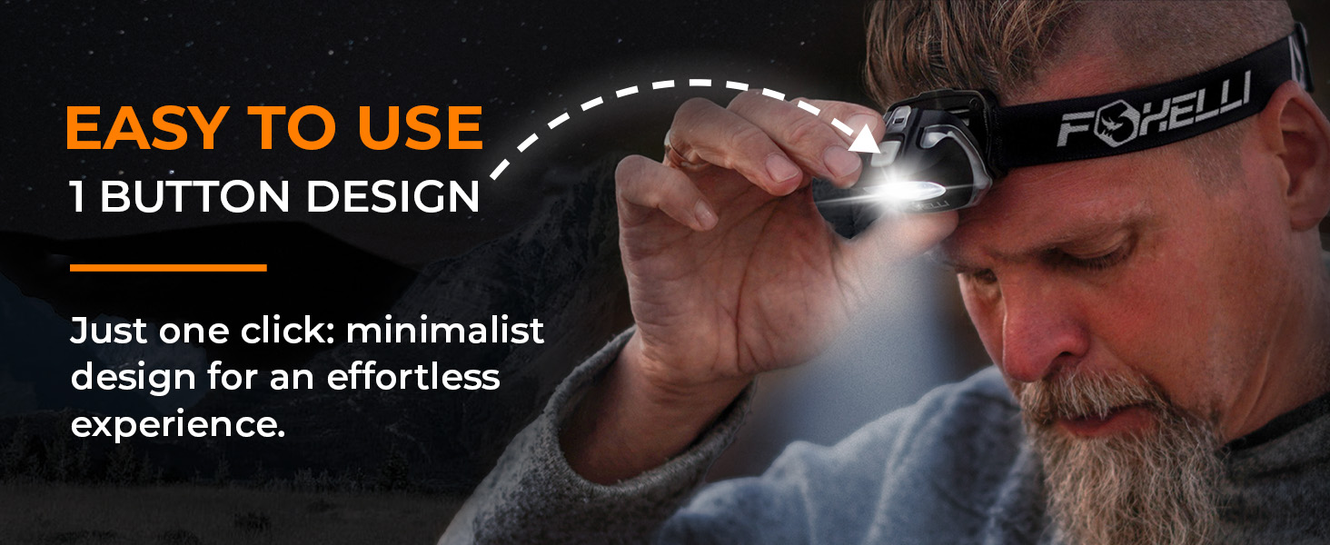 easy to use 1 button design