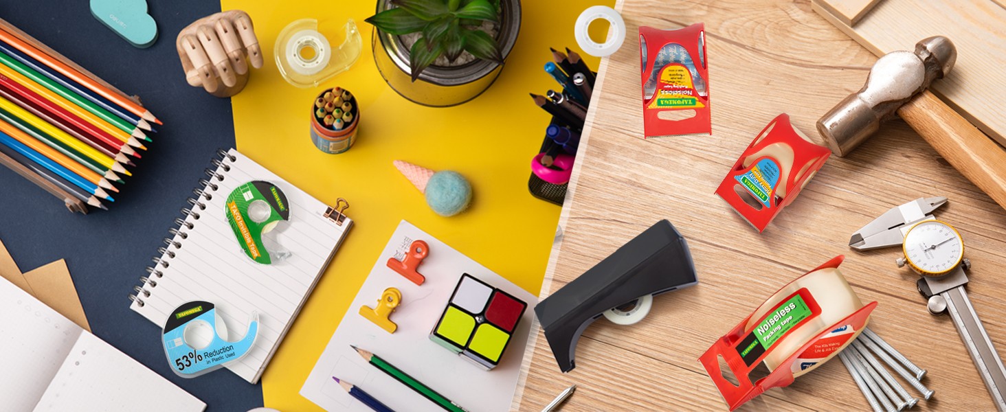 Gift Wrapping Tape with Dispenser