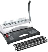 FLK Tech Binding Machine with Starter Combs Set for A4-21 Hole / 450 Sheets Paper Punch Binder