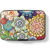 Hsxnam Credit Card Holder for Women, Small RFID Metal Credit Cards Wallets Cute Business Card Hol...