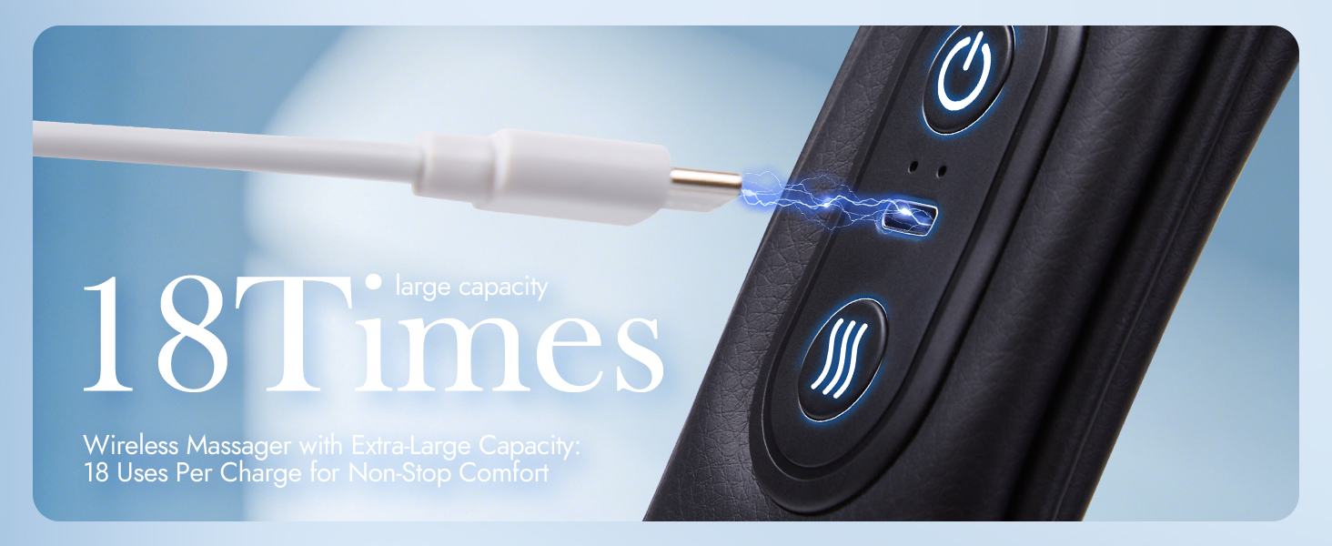 Wireless Massager with Extra-Large Capacity