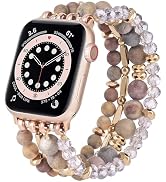 VISOOM Beaded Boho Bracelet Compatible for Apple Watch Band 40mm/38mm/41mm Series 9 8 7 SE Series...