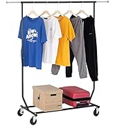 PayLessHere Clothing Rack Heavy Duty Clothes Garment Rack Commercial Clothing Racks for Hanging C...