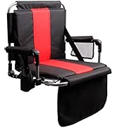 LET'S CAMP Folding Stadium Seat Bleacher Chair with Cup Holder, Mesh Bag and Hide Hooks, Portable...