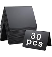 Goalfly 30 Pack Food Labels for Party Buffet, 4x3 Inches Mini Chalk Board Signs, Reusable Food La...