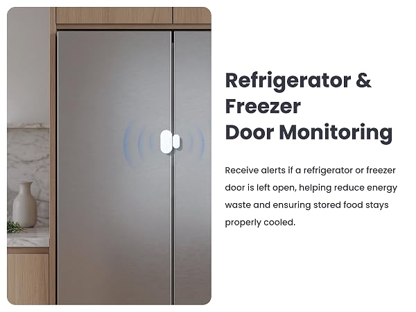 Refrigerator and Freezer Door Monitoring