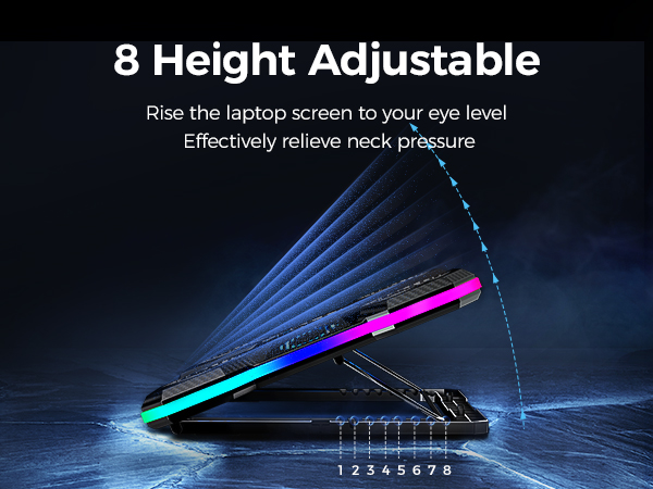 8 heights adjustemnt