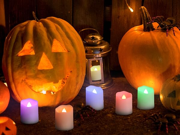 RGB color changing candles