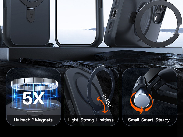 Ostand Guardian Magnetic Phone 2025 Case with stand