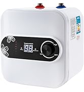 Mini Water Heater, 1.5Kw 110V 2.1 Gallons Electric Tank Instant Point of Use Hot Water Heater Wal...