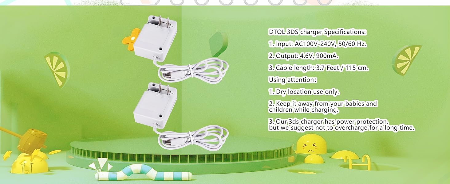 Nintendo 3DS 2DS Chargers
