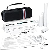 Phomemo Portable Printers Wireless for Travel, M832 Bluetooth Inkless Thermal Printer Support 8.5...