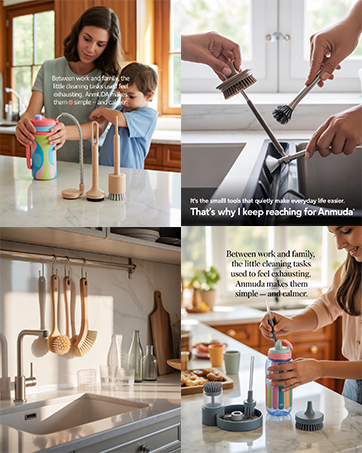 cup lid cleaning brush