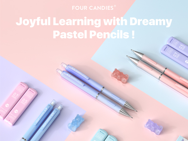 Four Candies Pastel Mechanical Pencils