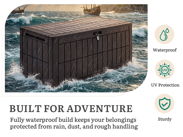 110 gallon outdoor storage box