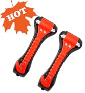 SINSEN Car Safety Hammer Set of 2 Emergency Escape Tool Auto Car Window Glass Hammer Breaker