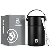 TSAKBAM Thermo for Hot Food, 29 oz Lunch Soup Thermo, Wide Mouth Insulated Food Jar Container wit...