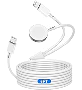 for Apple Watch Charger Cable USB C, [MFi Certified] Magnetic for iWatch Charger Cable 6ft Fast C...