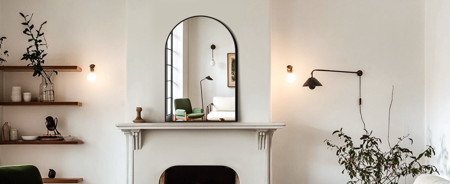 arched bathroom mirror